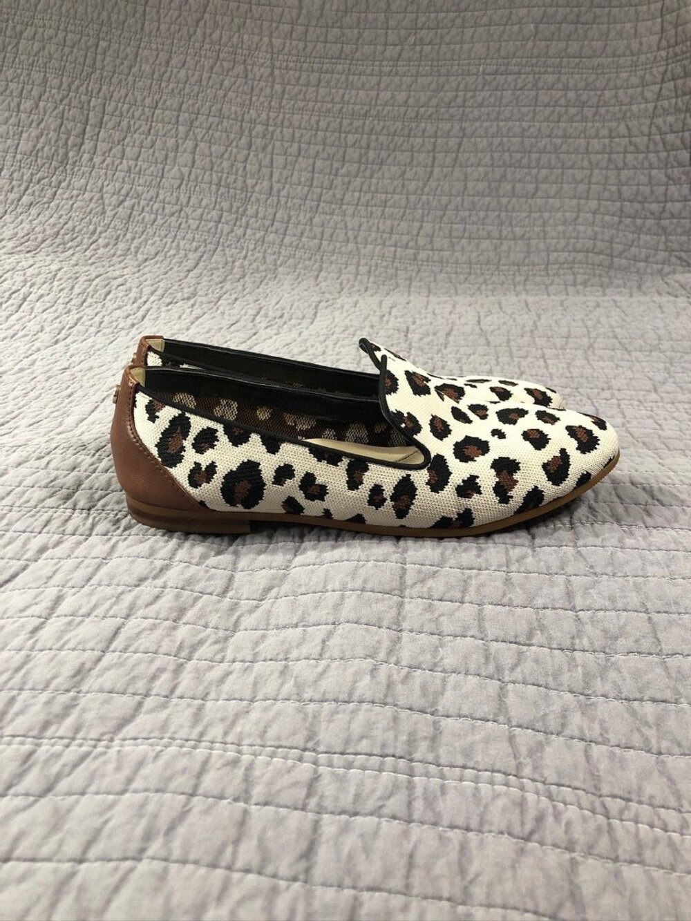 Cole Haan Women 8.5 Grand Series Cheetah Leopard Knit Loafers Flats - Picture 7 of 16
